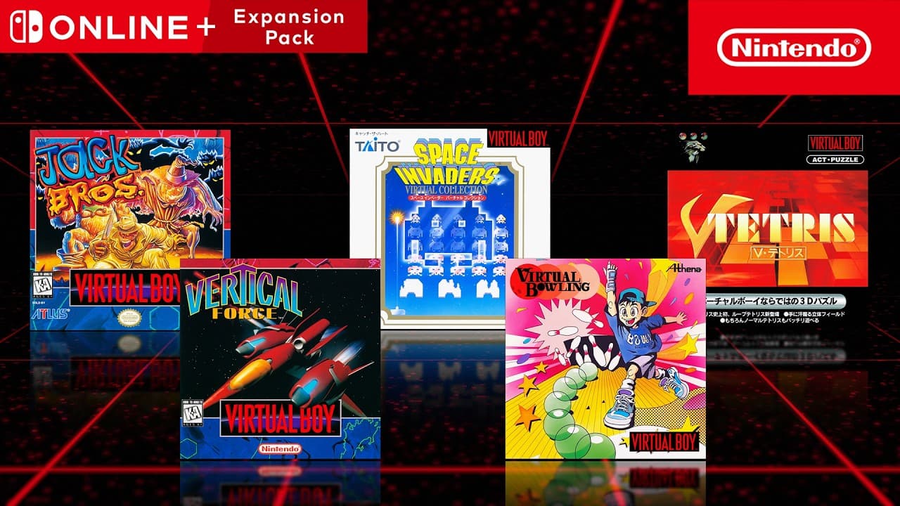 More Virtual Boy Games Now Available on Switch and Switch 2