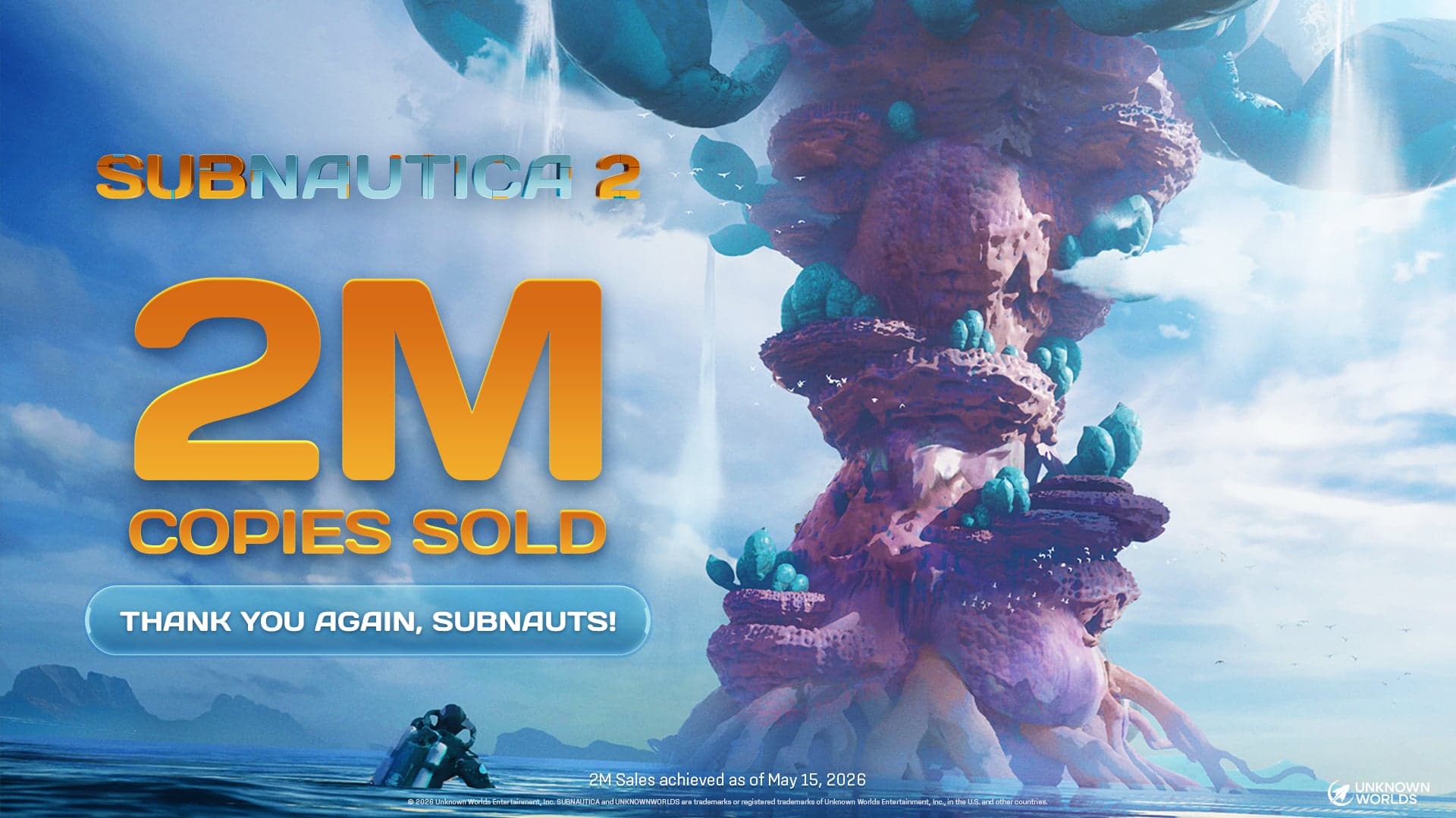Subnautica 2 Early Access sales top two million in 12 hours
